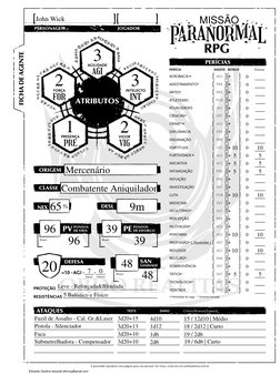 FICHA DE AGENTE
PERSONAGEM
JOGADOR
ATAQUES
É permitido reproduzir esta página para uso pessoal. Em troca, visite-nos em jambo