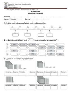 Fundación Educacional Santa Bernardita
            Matemática
            Tercero Básico A y B.
       Prof.Angel