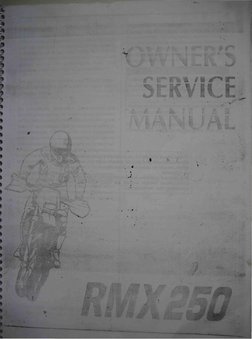 Suzuki RMX 250 Owner's Service Manual | PDF | Carburetor | Throttle