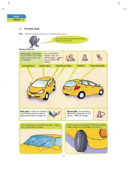 2
Perform simple checks for a trouble free journey
STAGE
1
SUBJECT
1
Aim:
i )      Pre-drive check
