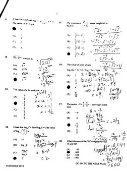 CSEC Additional Mathematics 2016 P1 Solutions | PDF