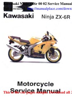 nsページ Kawasaki Ninja ZX6R 00-02 Manual PDF | PDF | Computers | History