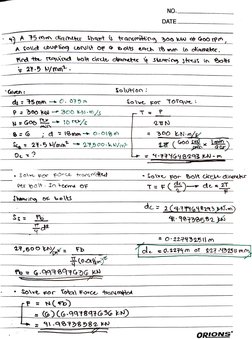 NO. 
DATE 
4A 5 Mn diamutu 
A Solid oUP lin9 onuist oF 
olts each 8 mm io dliameker. 
Kod t 
rtaurd bot circle danettr 
Shui