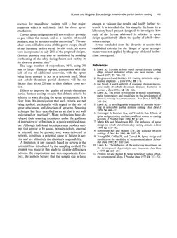 Burnett and Maguire: Sprue design in removable 
partial denture casting 
103 
reserved for mandibular castings with a bar maj