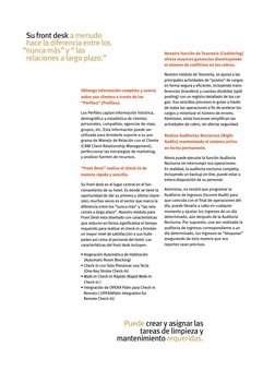 Obtenga información completa y exacta
sobre sus clientes a través de los
“Perfiles” (Profiles).
Los Perfiles captan informaci