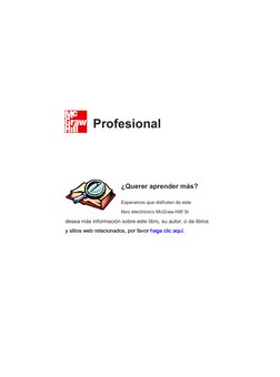 Esperamos que disfruten de este 
libro electrónico McGraw-Hill! Si
desea más información sobre este libro, su autor, o de lib