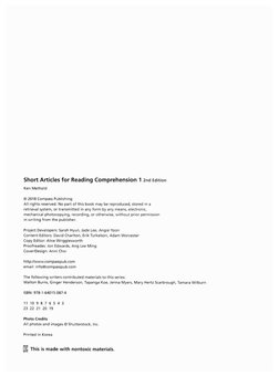 Short Articles For Reading Comprehension 1 | PDF