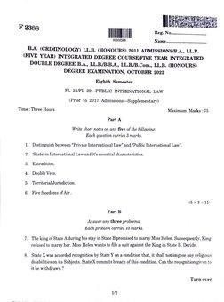 Public International Law Exam Questions | PDF | International Law | Treaty