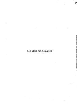 y 
LAS AVES DE CANARIAS 

