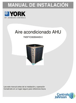 Aire acondicionado AHU 
YMSFYC060BAAKB-X