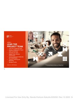 Module4 Lead The Project Team | PDF | Leadership | Emotional Intelligence