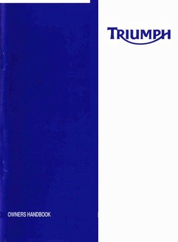 Triumph Daytona 675 Owners Manual | PDF | Motorcycle | Speed