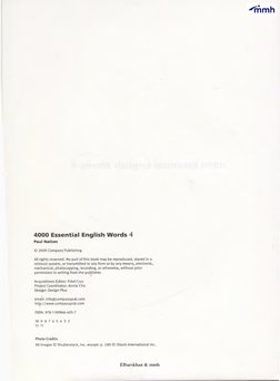 4000 Essential English Words 4
Paul Nation
© 2009 Compass Publishing
All rights reserved. No part of this book may be reprodu