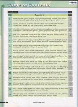 0
6
Unit
Target Words
1
aroma, beverage, cluster, combine, condensed, contemporary, cultivate, divine, humid, 
odor, palate,