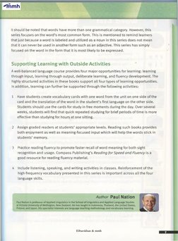 It should be noted that words have more than one grammatical category. However, this 
series focuses on the word’s most commo