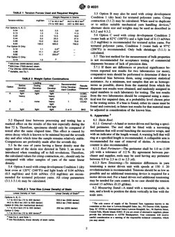 e
D 4031
TABLE
1 Tension
Forces
Used and Required
Weights
5.5
Option B may also be used with crimp development
Weight Require