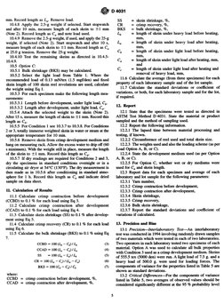e
D 4031
mm. Record length as La. Remove
load.
10.4.8 Apply
the 2.5-g
weight
if selected,
Start stopwatch
and after 10 rein,