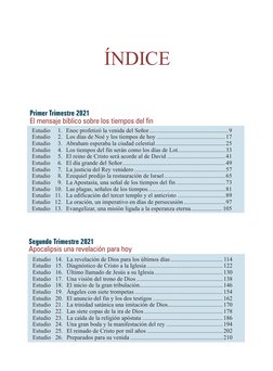 Estudio	
1. 	 Enoc profetizó la venida del Señor......................................................9
Estudio	
2. 	 Los día