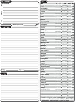 BattleTech RPG Character Sheet | PDF