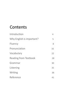 Contents
Introduction………………………….….……….4
Why English is important?.....................5
Fluency…………..………………………………….8
Pronunci