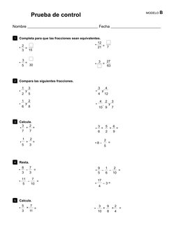 5   Prueba de control
MODELO B
Nombre                                                                     Fecha
