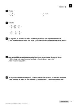 MODELO B       5
6    Divide.
7    6                                                                            2
•     :