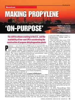 CHEMICAL ENGINEERING   WWW.CHE.COM   JANUARY 2014     13
Newsfront
P
ropylene — one of the most 
important petrochemical