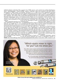 Chemical Engineering   www.che.com   January 2014     15
tablished ethylene technology. The 
latest 
dehydrogenation 
ca