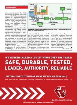 tain acceptable yields. The STAR 
process has the highest space-time 
yields of all PDH technologies, and 
operates at a reac