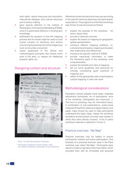 12
land rights, natural resources and education; 
intercultural dialogue; and cultural resources 
and inventory making.
• 
ga