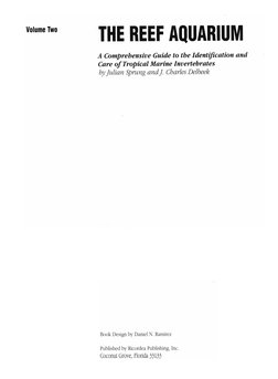 The Reef Aquarium Volume Two Opt25 | PDF