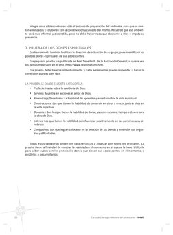 Curso de Liderazgo Ministerio del Adolescente - Nivel I
20 
Integre a sus adolescentes en todo el proceso de preparación del