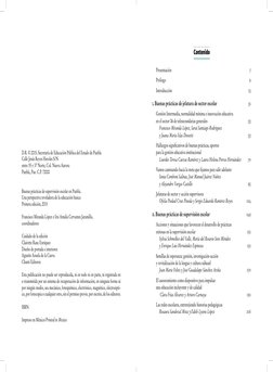 Contenido
Presentación
7
Prólogo
9
Introducción
13
i. Buenas prácticas de jefatura de sector escolar
31
Gestión Intermedi