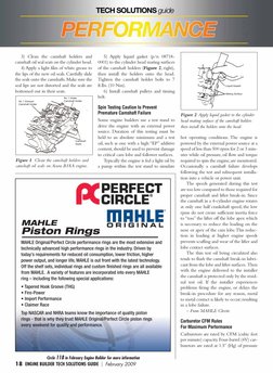 (http://www.mahleclevite.com)3) Clean the camshaft holders and
camshaft oil seal seats on the cylinder head.
4) Apply a ligh