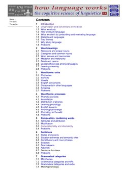 About...
The book
The author
Contents
1
Introduction
1.1   Organization and conventions in the book
1.2
What we study
1.3
How