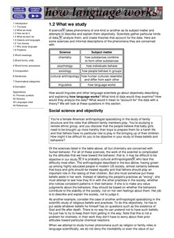 1 Introduction
1.1 The book
1.2 What we study
1.3 How we do it
1.4 What we don't do
1.5 Dialects and languages
1.6 Two themes