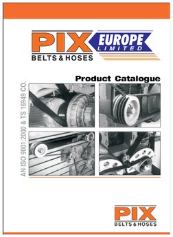PIX Automotive Belts Catalogue 2025 | PDF | Belt (Mechanical