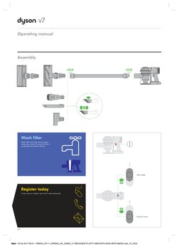 Dyson V7 Operating Manual | PDF | Vacuum Cleaner | Manufactured Goods