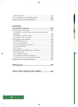 10
Técnicas - Soluciones - Efectos - Trucos
5.8.2 Logic Pro X ...............................................................