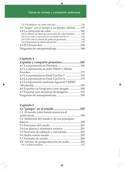 9
Manual de montaje y composición audiovisual
3.2.3 Estabilizar un vídeo movido.............................................1
