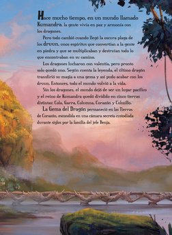 Hace mucho tiempo, en un mundo llamado 
Kumandra, la gente vivía en paz y armonía con  
los dragones. 
	
Pero todo cambió cua