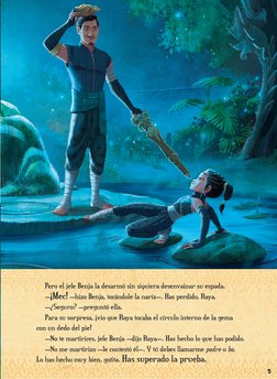 Pero el jefe Benja la desarmó sin siquiera desenvainar su espada. 
	
—¡Mec! —hizo Benja, tocándole la nariz—. Has perdido,