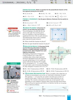 (http://www.classzone.com)Page 1 of 2
FINDING EQUATIONS Write an equation for the perpendicular bisector of the
line segment