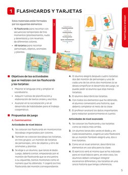 5
LENGUA CASTELLANA
1    FLASHCARDS Y TARJETAS
 	 Objetivos de las actividades  
que se realizan con los flashcards  
y las t
