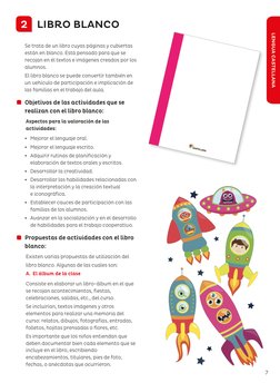 7
LENGUA CASTELLANA
2    LIBRO BLANCO
Se trata de un libro cuyas páginas y cubiertas  
están en blanco. Está pensado para que