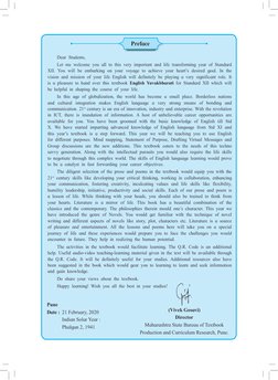 Preface
(Vivek Gosavi)
Director
Maharashtra State Bureau of Textbook 
Production and Curriculum Research, Pune.
Dear Students