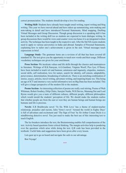 correct pronunciation. The students should develop a love for reading.
Writing Skill- Students have already been taught email