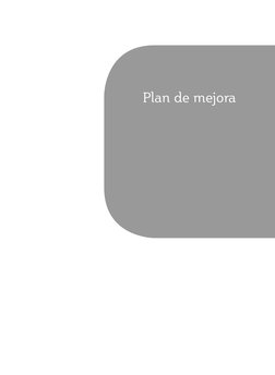Plan de mejora
