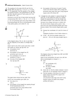 © Penerbitan Pelangi Sdn. Bhd.	
4
  Additional Mathematics  Form 5  Question Bank
	 2.	 The equations for the sides AB, BC an
