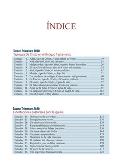 Estudio	
1. 	 Adán, tipo de Cristo, el que habría de venir........................................9
Estudio	
2. 	 Noé, tipo d
